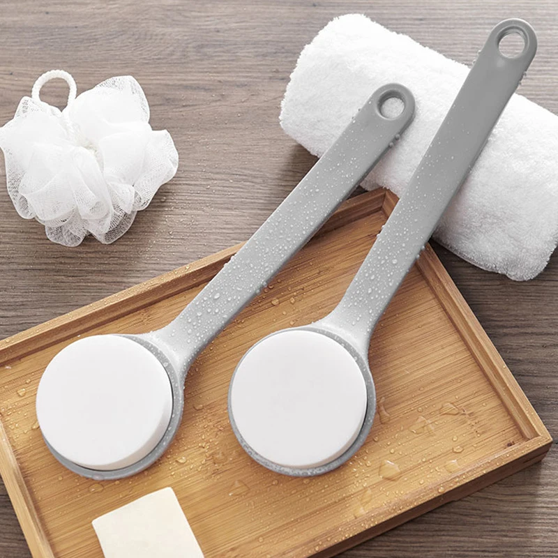 

1PC Long Handle Exfoliating Bath Sponge Back Scrubber Bathroom Body Brush Exfoliation Cleaning Equipment Shower Brush 29.5*8.5CM