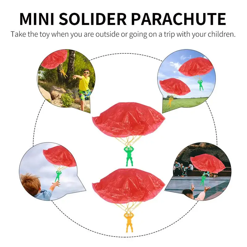 6 шт. игрушечные парашюты метания под водой парашют на открытом воздухе Детские