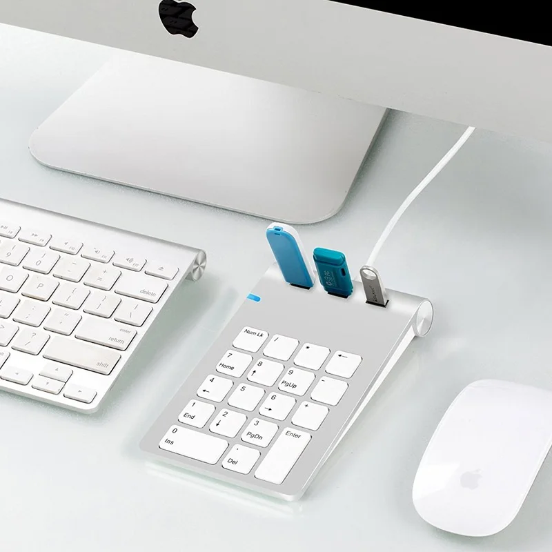 Бесплатная Лазерная алюминиевая отделка USB цифровая клавиатура с фотографией |