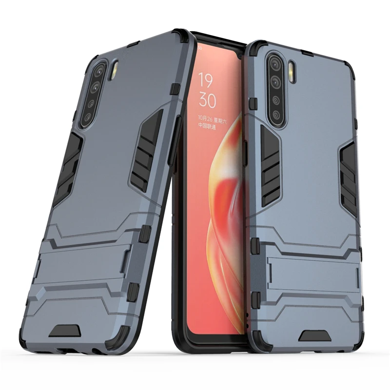 

Phone Case For Oppo A91 Case Shockproof Rubber Silicone PC Armor Back Cover For Oppo A91 Cover Case For Oppo A91 F15 Fundas 6.4"