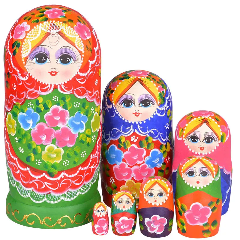 Лидер продаж 7 шт./компл. деревянный русская матрешка куклы Сушеные липы