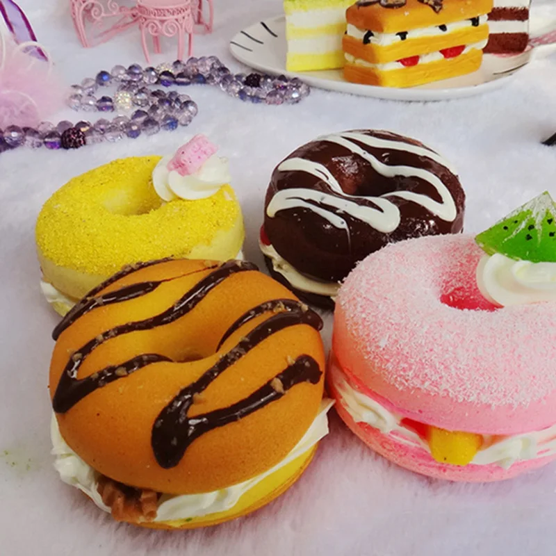 1 шт. мягкий искусственный хлеб пончики имитация пончика модель украшение для