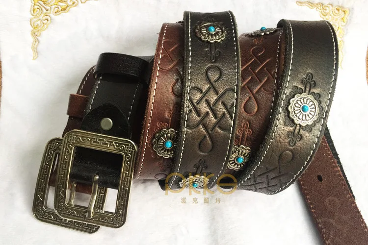 

Free Shipping, Mongolia new style natural 100% cow leather,buckle belt.men brand genuine leather fashion vintage belts