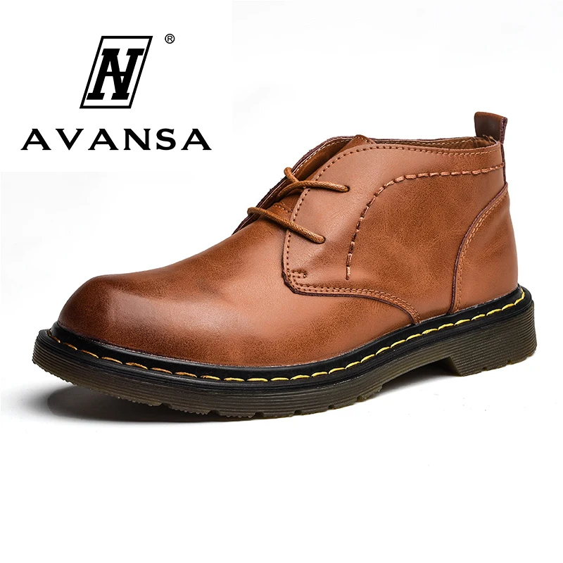 Модные мужские ботильоны со шнуровкой Классические ботинки для инструментов