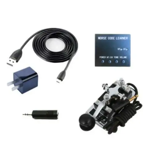 

HF Коротковолновая радиостанция Morse код CW Тренажер + телеграф автоматический ключ