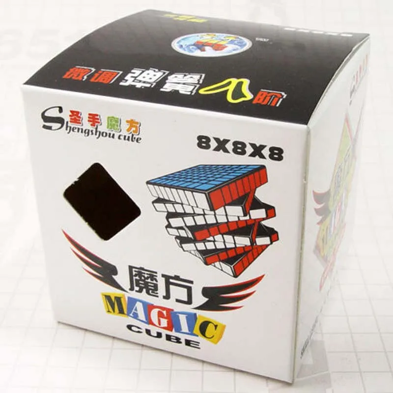 

ShengShou 8x8x8 Speed Magic Cube Professional Twist Puzzle Kids Funny Toys Black