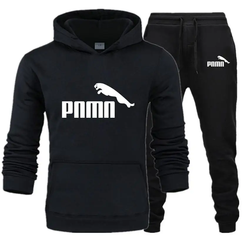 

2021 Men Brand Hoodies Set + Pants Set Tracksuit Men Casual Slim Fit Sportswear Shirts Mens Tracksuits Jogging Clothing