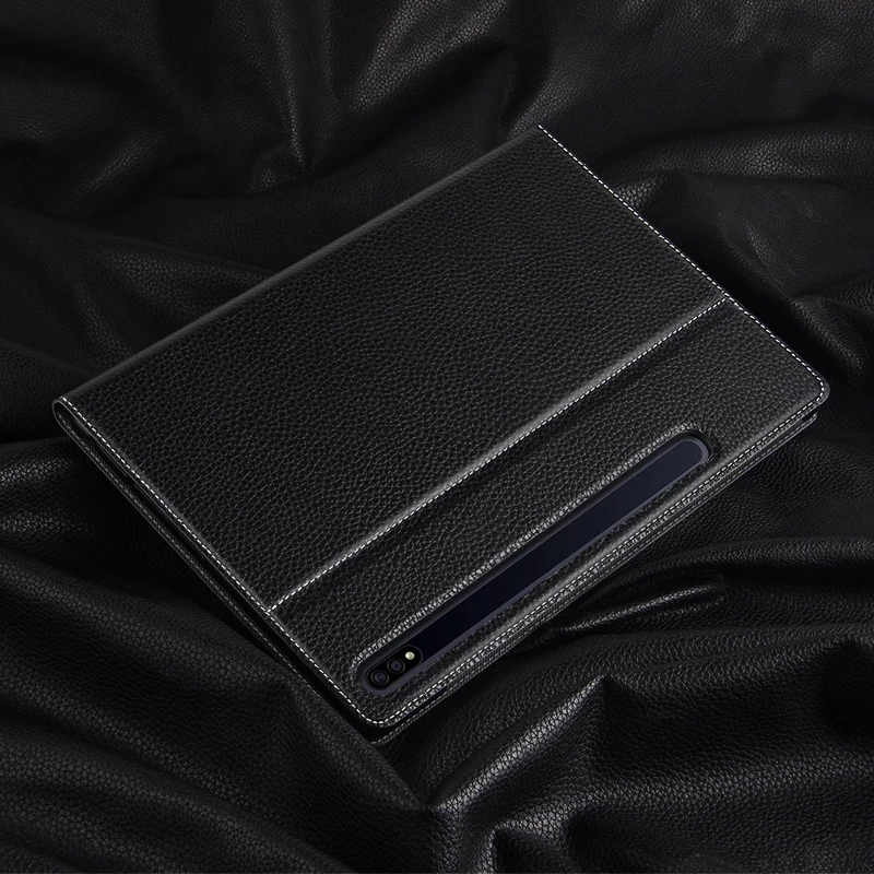 

Case Cowhide For Samsung Galaxy Tab S7 11 SM-T870 SM-T875 11" Tablet Protective Cover Genuine Leather Tab S7 11 inch 2020 Case