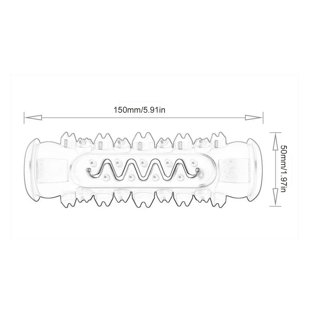 

Chewing Resistant Teething Molar Dog Toy Teethers Rubber Dog Dog Teeth Cleaning Toy Dog Toothbrush with Rope Interaction Pet Toy