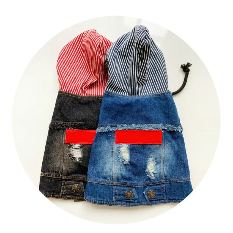 

Fashion Letter Dog Denim Jacket Hoodie for Small Medium Dogs Winter French Bulldog Coat Puppy Ropa Para Costume NEW 2020 XS XXL