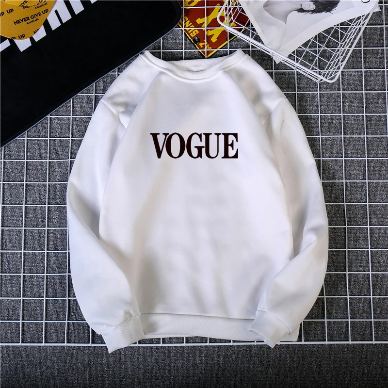 

Plus Size S-3XL Harajuku Spring Autumn Hoodies Women Fashion VOGUE Printed Sweatshirt Woman Casual Female Sudaderas Mujer 2021