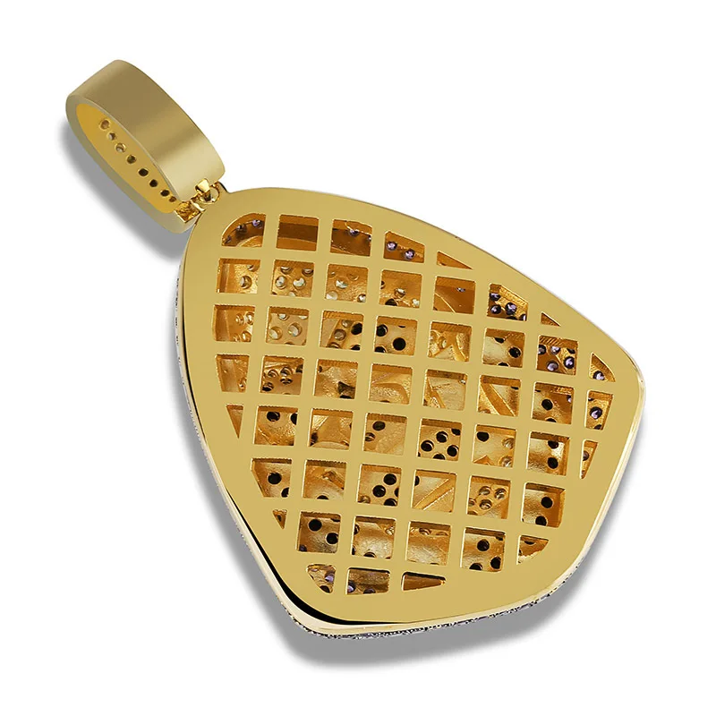 

New Fashion Iced Out Skeleton Pendant Necklace With Tennis Chain Copper Hip-Hop Gold Silver Color Mens Women Charm Chain Jewelry