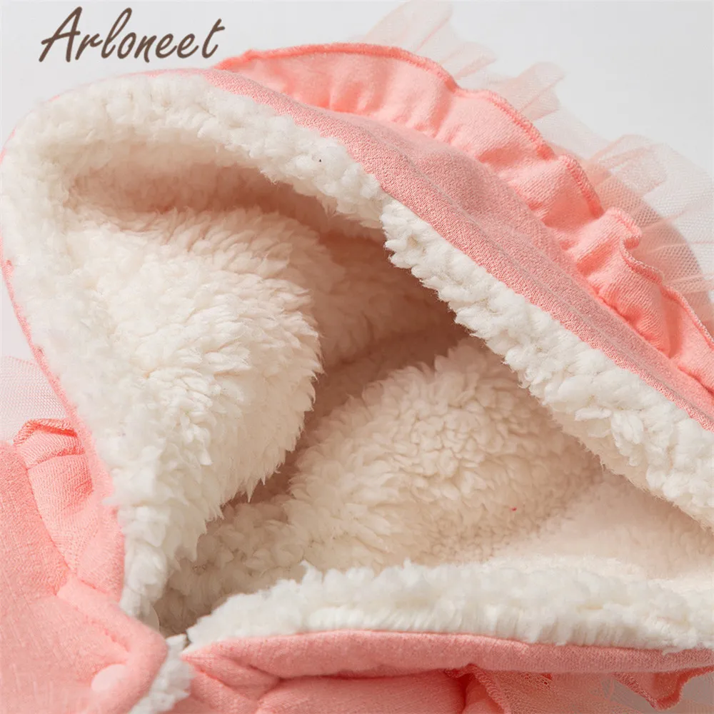 ARLONEET зимняя одежда для маленьких девочек плотное пальто с рисунком лебедя