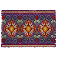 latch hook rug lattice type h plush tapestry kits crochet cushion mat diy carpet rug home decor thick yarn 61cmx85cm
