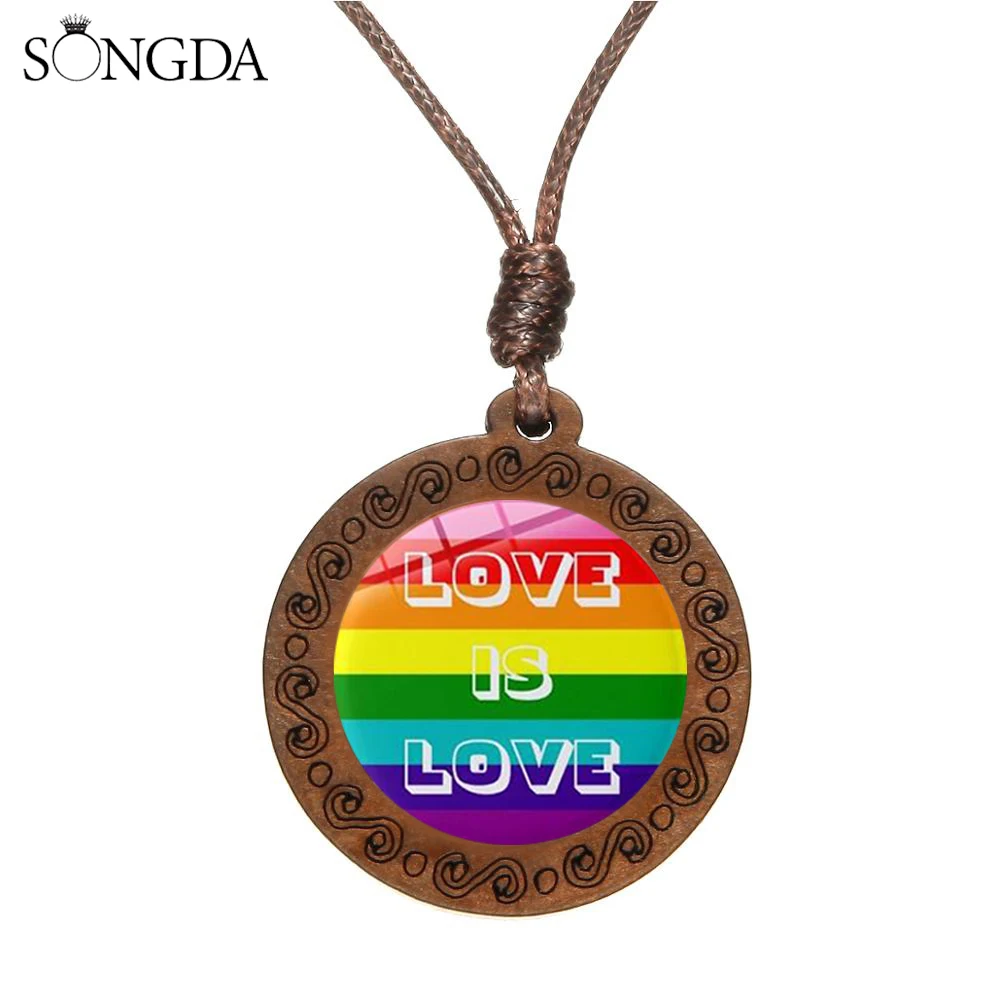 Новинка модное ожерелье ЛГБТ для геев гордость лесбиянок Радужный Флаг