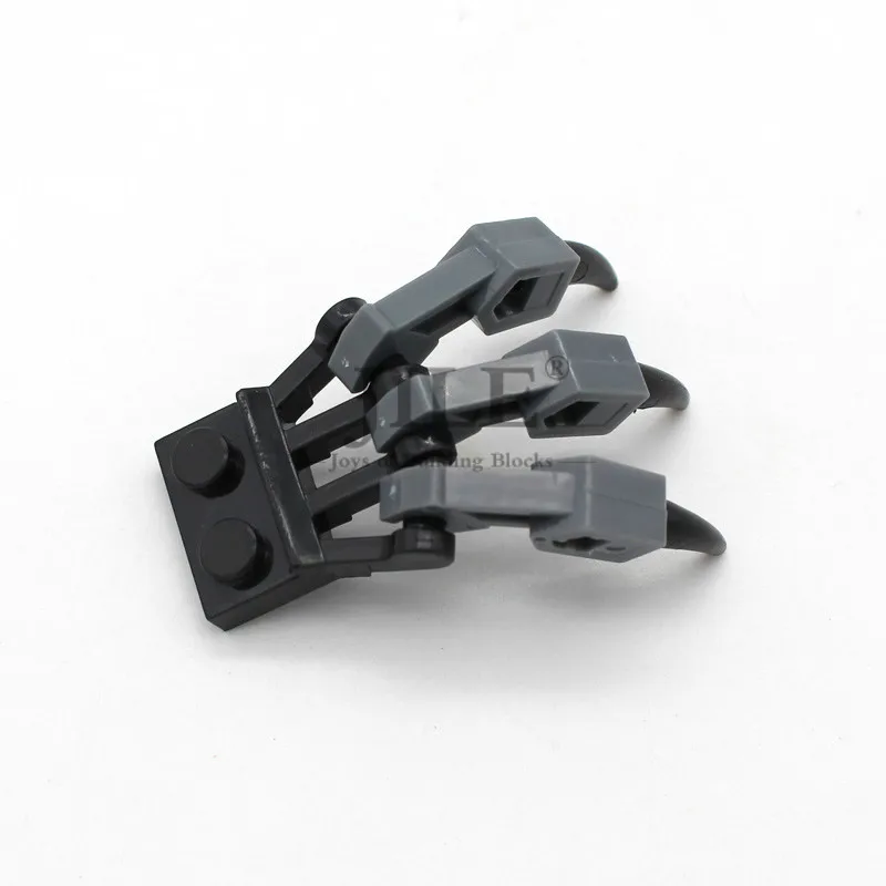 black and dark gray Moc костный коготь лапа ручной декор DIY Творческий просветить основы строительные блоки Наборы кубиков совместимы со сборками частиц - Цвет: black and dark gray