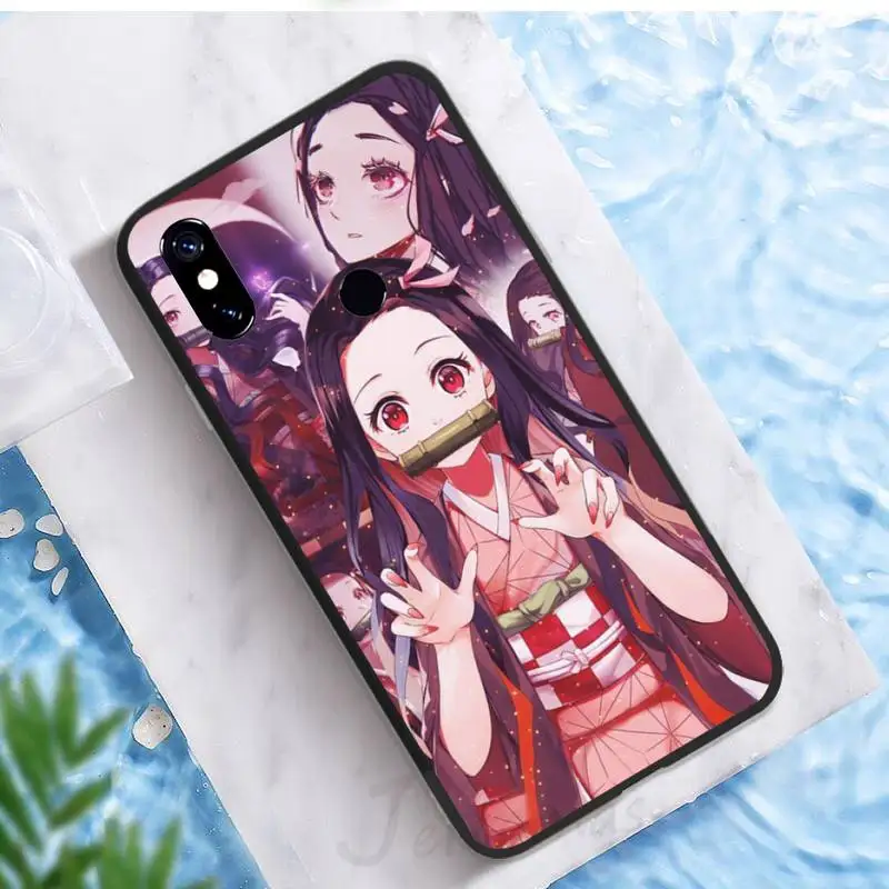 

Anime Demon Slayer Kimetsu No Yaiba Phone Case For Xiaomi Redmi note 7 8 9 t k30 max3 9 s 10 pro lite