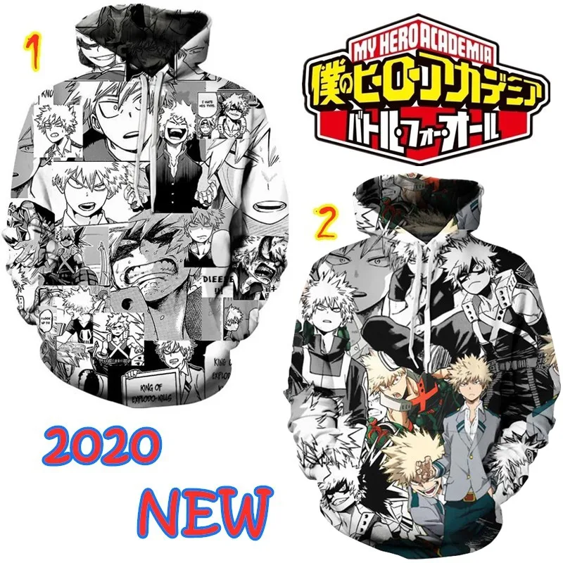 Толстовка COSSUN My Boku с надписью no Hero Академия куртка Bakugou Katsuki Повседневный свитер