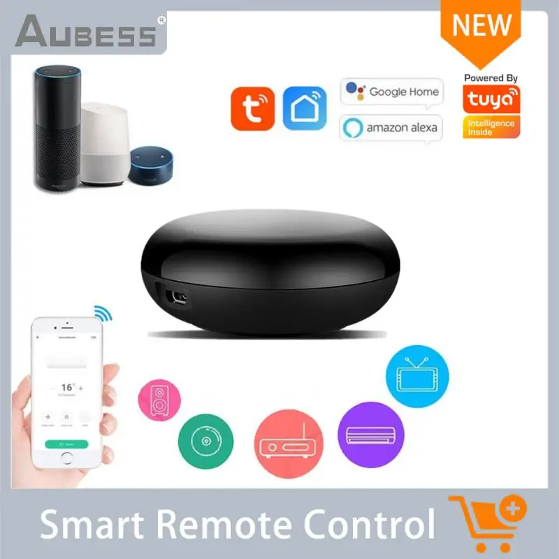 

Aubess Smart Remote Controller Wireless WiFi-IR Remote Tuya/Smart Life APP WiFi Infrared Remote Controller Air Conditioner TV