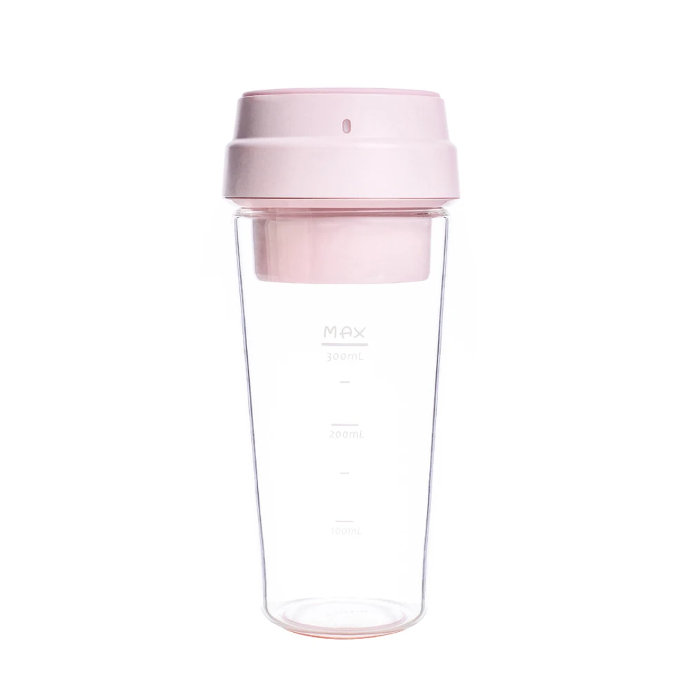 pink XIAOMI MIJIA 17PIN Star Fruit Cup, маленький портативный блендер, соковыжималка, миксер, Кухонный комбайн, 400 мл, Магнитная Зарядка, 30 секунд, быстрая - Цвет: pink