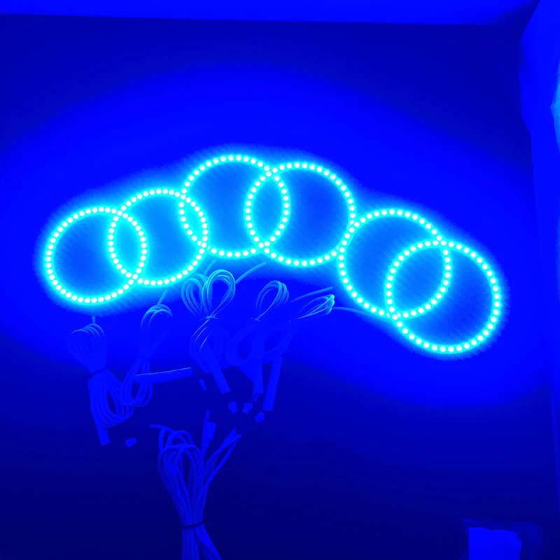 Для Alfa Римский 159 светодиодные фары rgb halo angel eyes комплект аксессуары для стайлинга автомобилей 2004-2011, 6 шт./компл