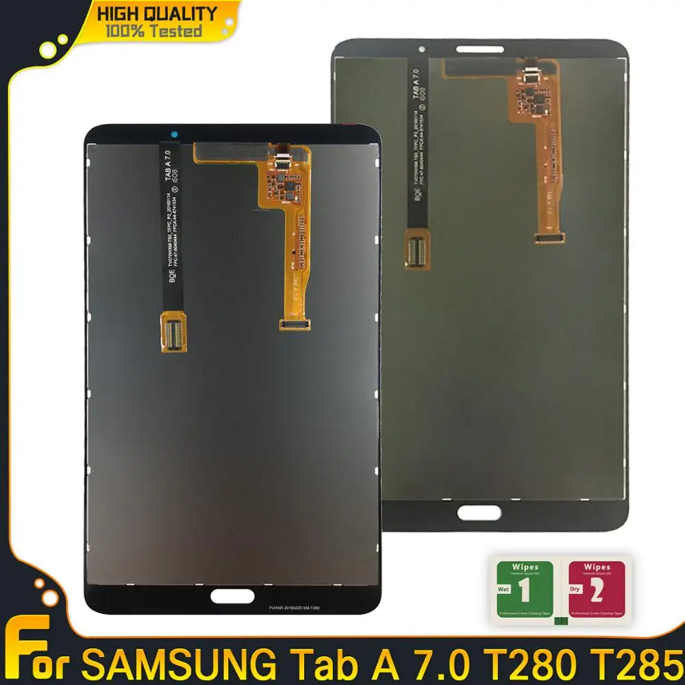 Для Samsung Galaxy Tab T285 T280 ЖК-дисплей с сенсорным экраном дигитайзер датчики полная сборка панели запасные части T280 T285 lcd