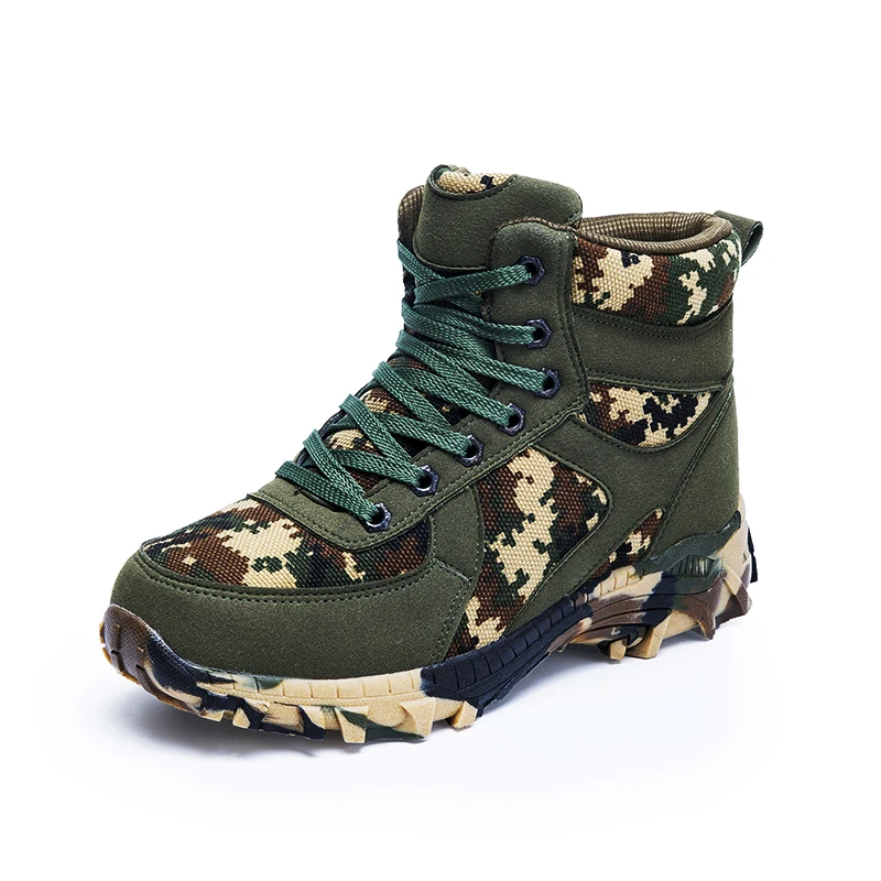 Мужские шерстяные теплые военные ботинки тактические для пустыни боевых лодок