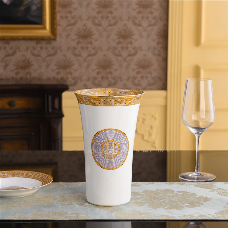 Керамическая креативная Цветочная ваза в скандинавском стиле для гостиной