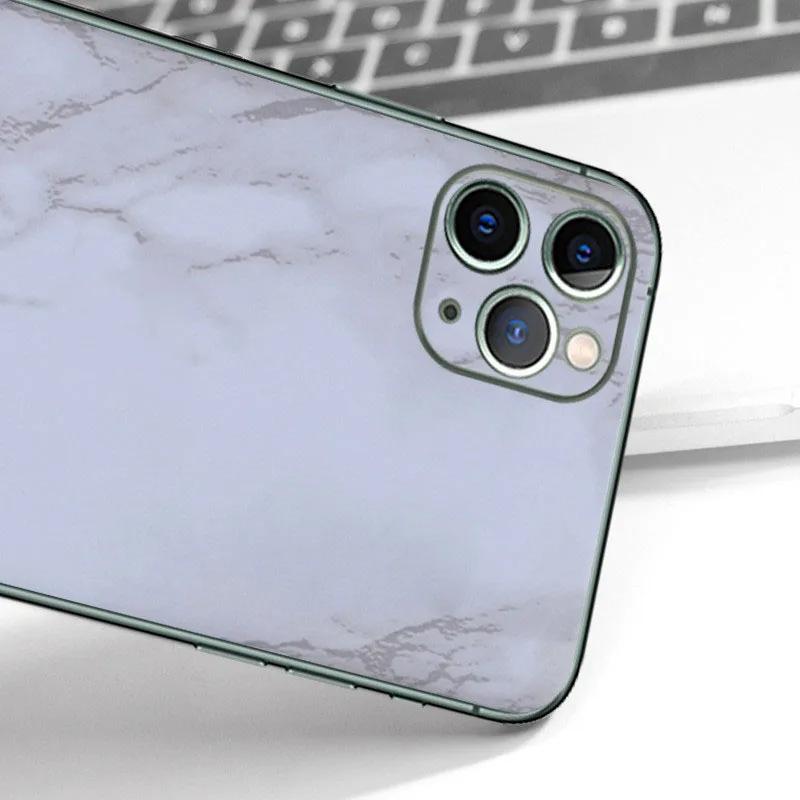 For Apple iPhone 13 12 11 Pro mini X Xs Max Xr SE 2020 8 Plus Vintage Marble Back Rear Protective Film Decals Skin Sticker | Мобильные