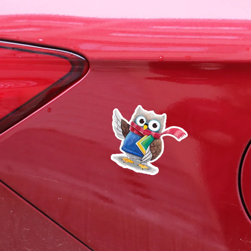 DAWASARU милые наклейки для автомобиля аксессуары книг с изображением совы Декор