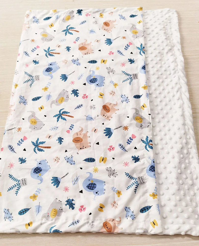 Baby Cotton Thin Super Soft Flannel Blanket Newborn Toddler minky Baby Blanket Stripped Swaddle Wrap Bedding Covers Bubbles