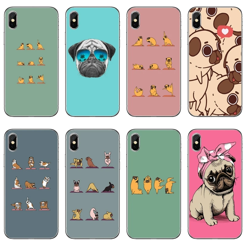 Силиконовый чехол для телефона с милыми мопсами и собаками Samsung Galaxy A71 A70 A60 A51 A50 A41
