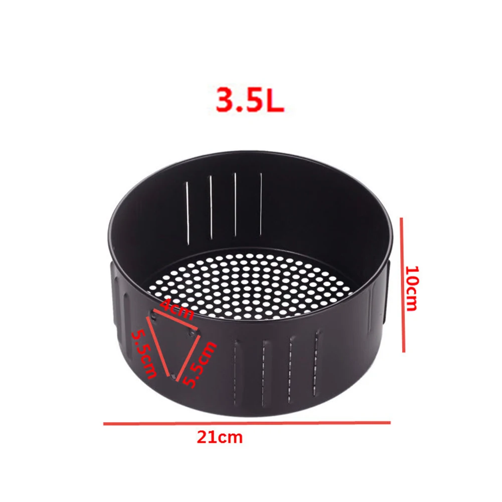 

Oil Pan Air Fryer Basket Frying Accessories Cast iron 2.6 / 3.5L Non-stick
