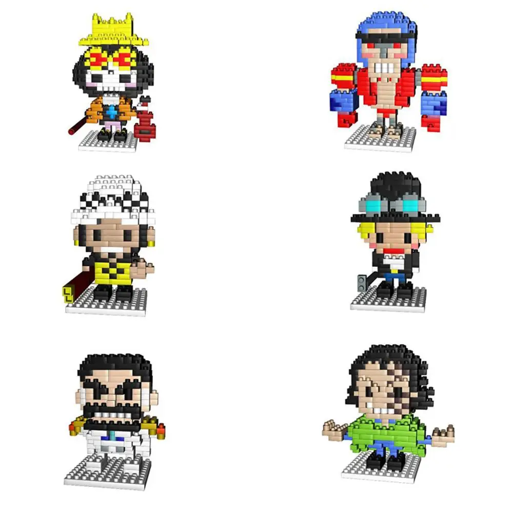 Лидер продаж слитные строительные блоки lepining пираты Брук франки Гарп арлонг Хиро