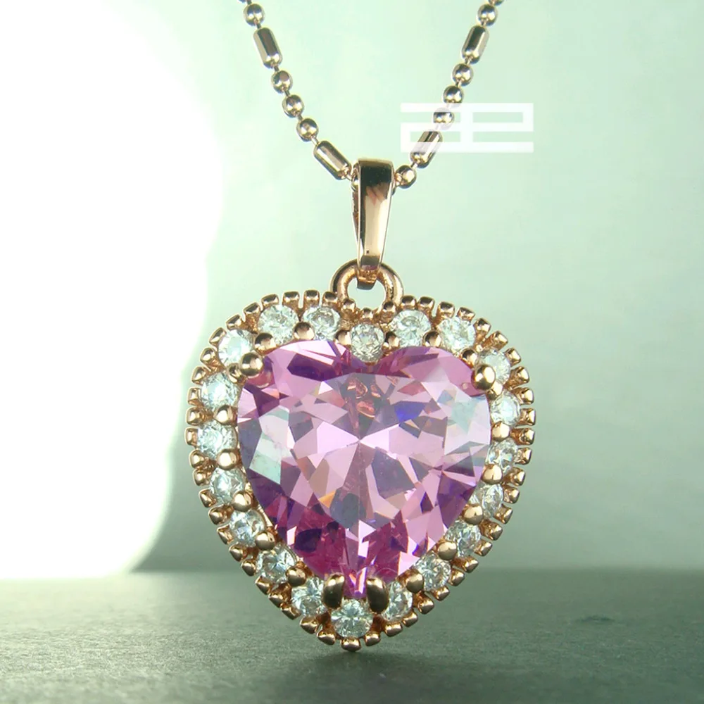 

Rose Gold tone pendant Necklace N131