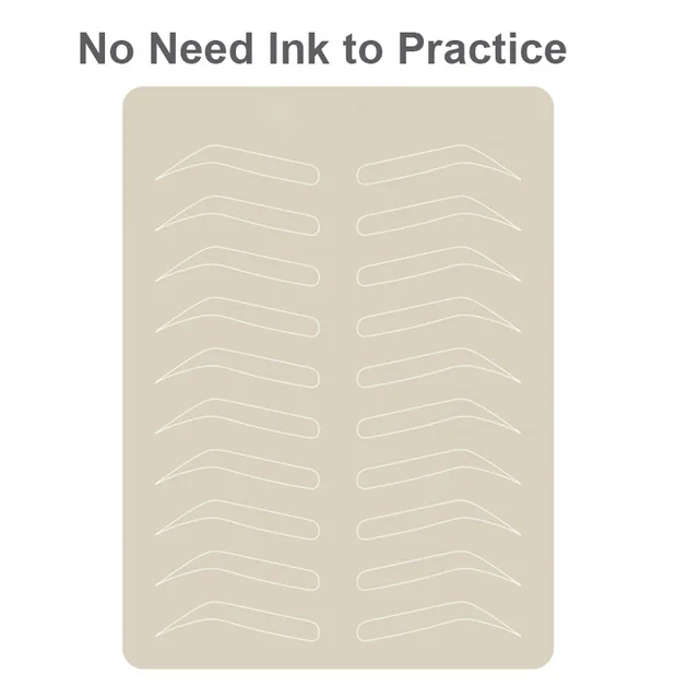 Искусственная кожа Перманентный макияж принадлежности для бровей искусственная