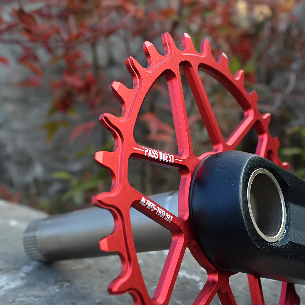 

PASS QUEST oval bike Chainring 30/32/34/36/38/40T MTB Narrow Wide Bicycle Chainwheel for deore xt M7100 M8100 M9100 12S Crankset