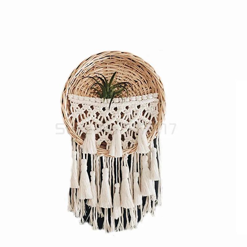 

North hand woven tapestry DIY material bag Nordic Bohemian style Su wall hanging