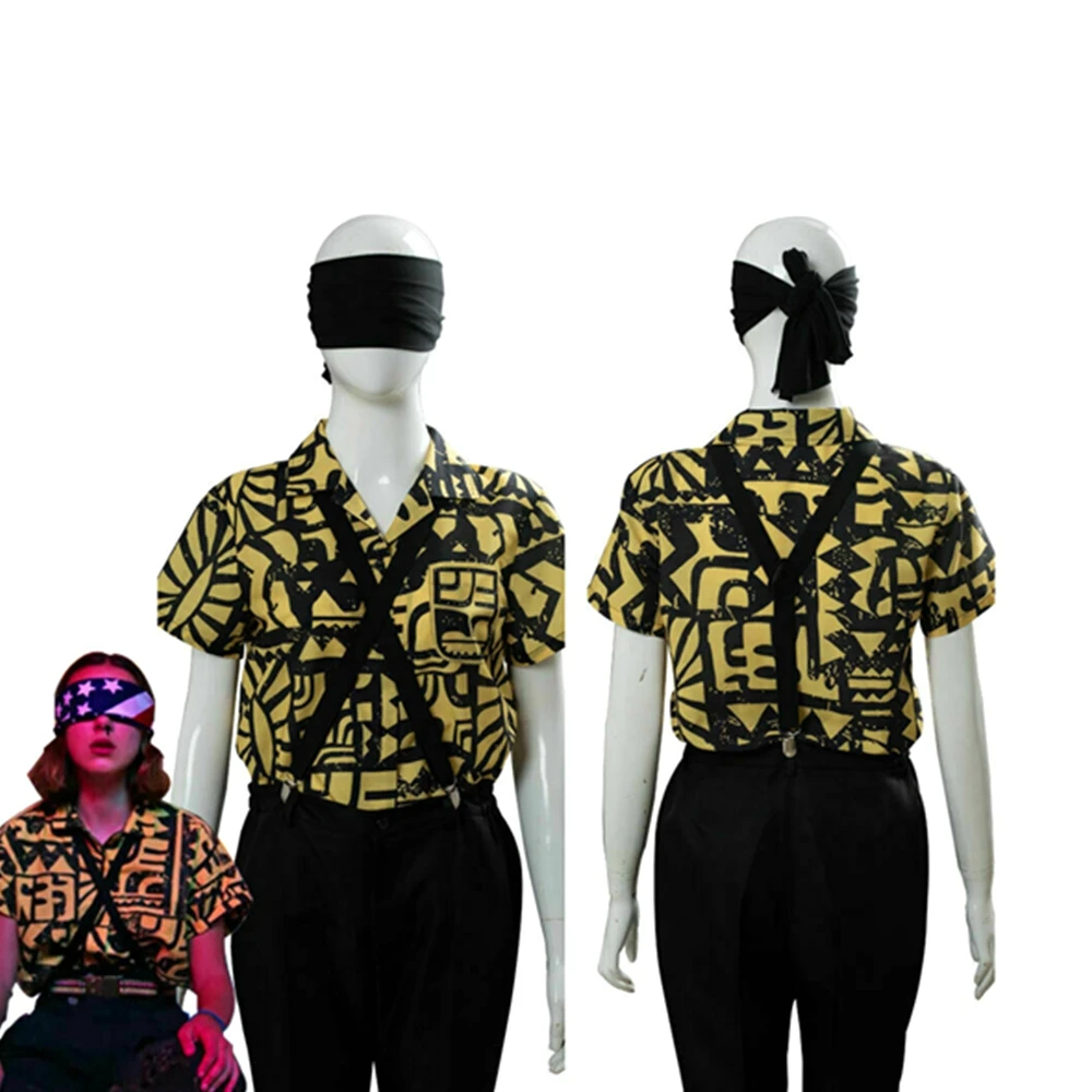 Костюм для косплея очень странные дела одиннадцать футболка рубашка с повязкой