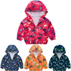 Детская ветрозащитная куртка с капюшоном, с длинным рукавом