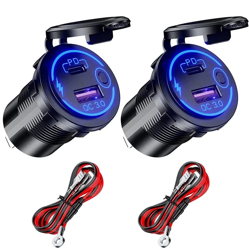 

Комплект для быстрой зарядки PD Type-C, 2 шт., 2 USB-порта