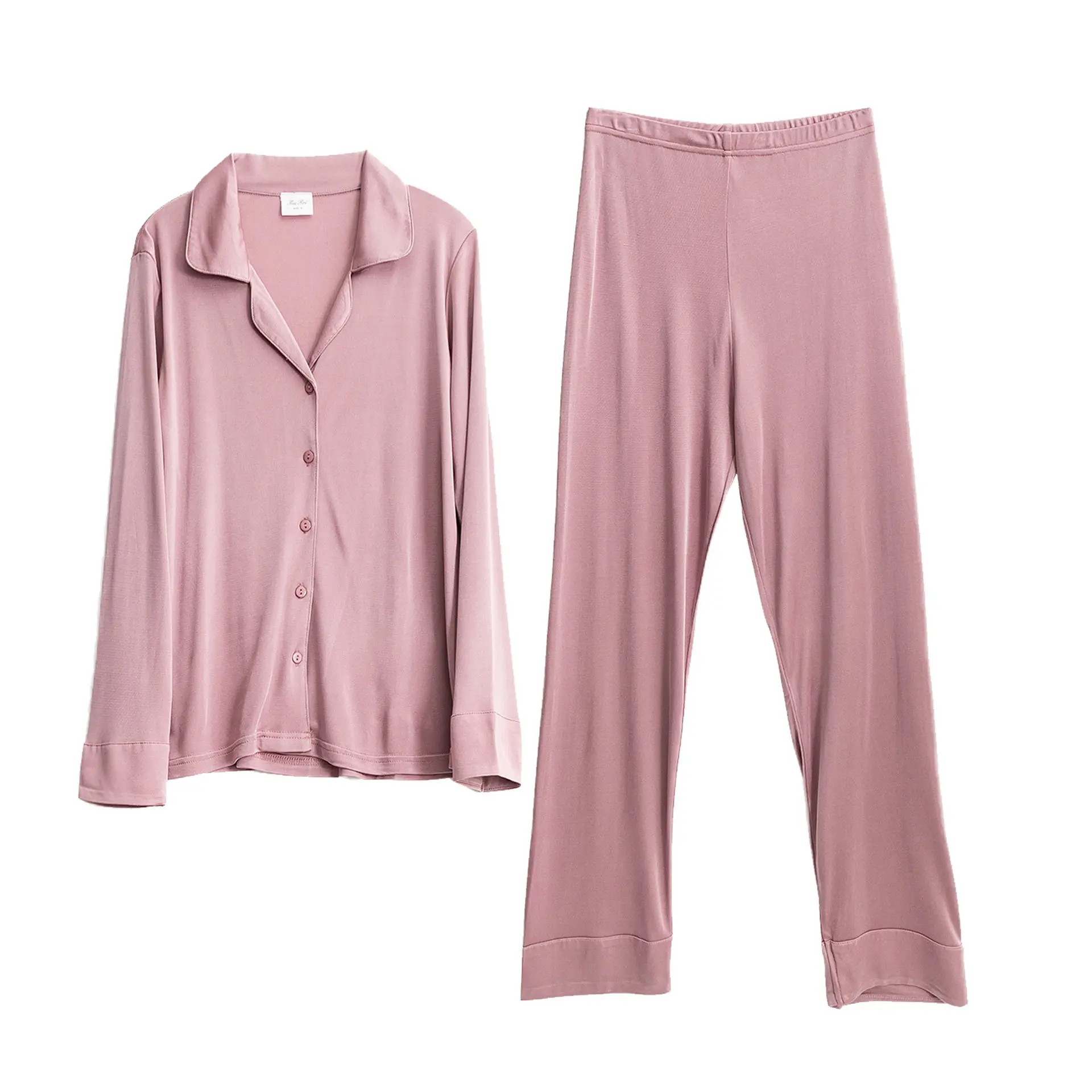 Новинка Женский мягкий пижамный комплект из 23% натурального шелка 77% вискозы