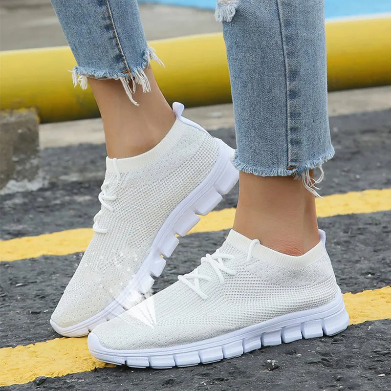 Кроссовки женские туфли с подошвой из вулканизированной носки для обуви на