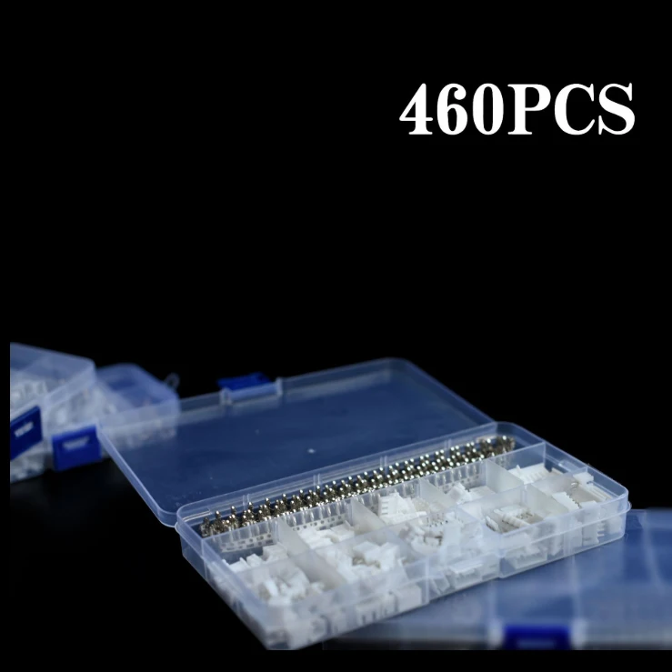 Комплект коннекторов JST 460 шт. XH 2 54 мм с разъемом папа мама корпус 2P/3P/4P/5P/6P