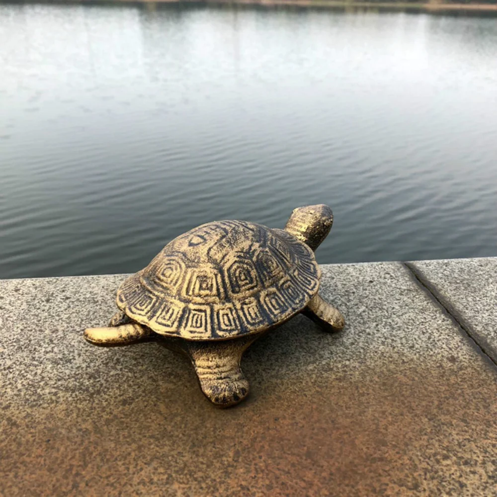 

1PC Creative Turtle Ashtray Crafts Cast-iron Metal Turtle Ashtray Decor Retro Turtle Ashtray Ornament Personality Turtle Ashtray