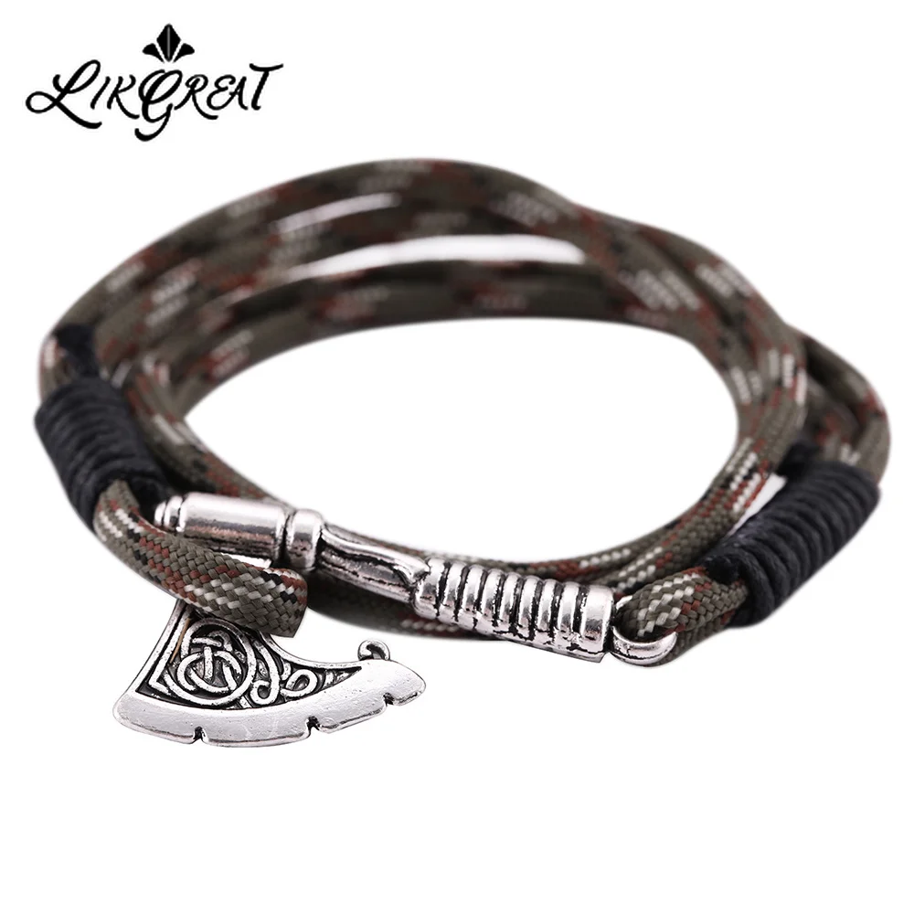 Ирландские Celtics узел топор амулет браслет в винтажном стиле под старину цинковый