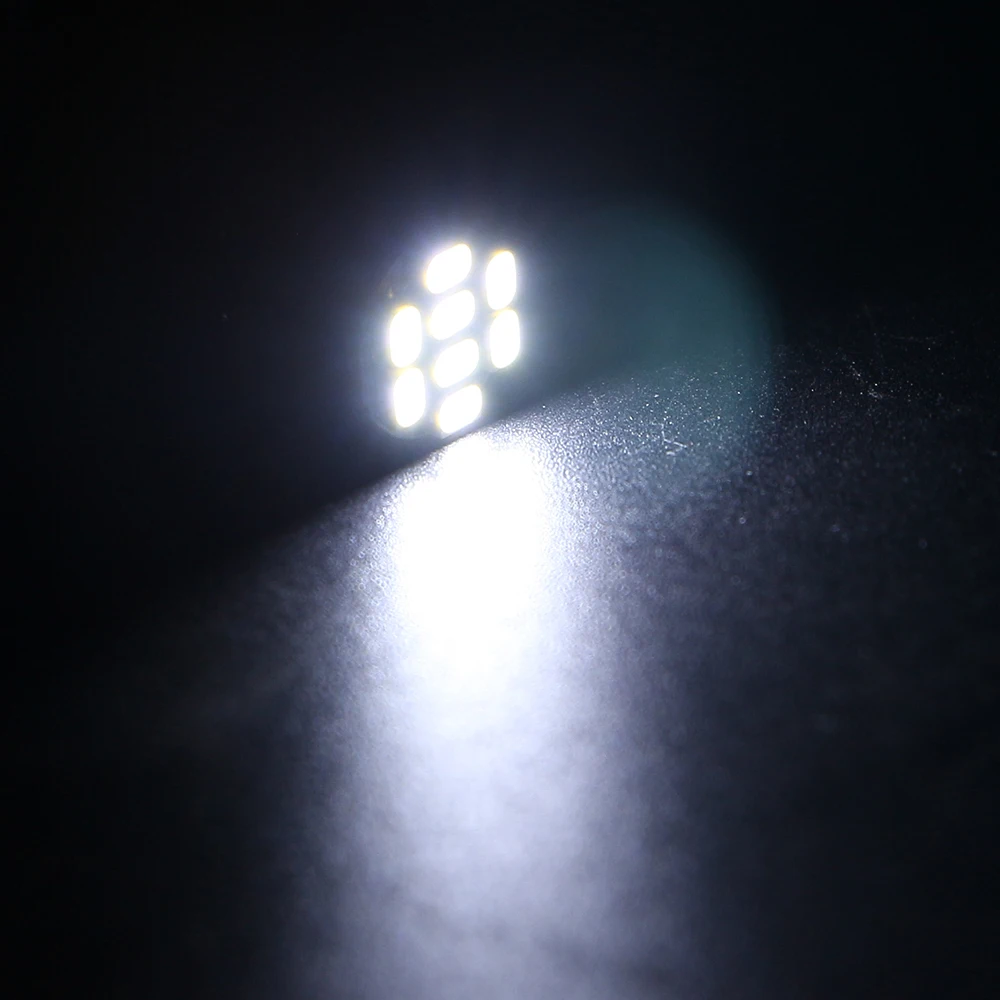 

100pcs PCB T10 Led Bulb 1206 8 SMD Led Bulb W5W 64LM 147 Clearance Door Instrument Light Indicator Light 12V White Red Blue