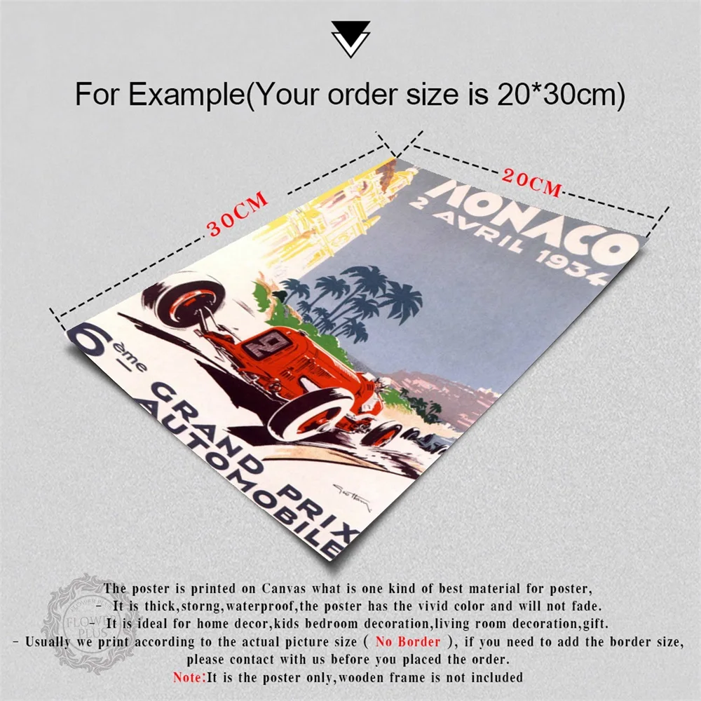 

Posters and Prints 1966 Monaco Grand Prix Classic Motor Racing Art Silk Print Home Decor 24x36 - 27x40 inch HD quadro cuadros