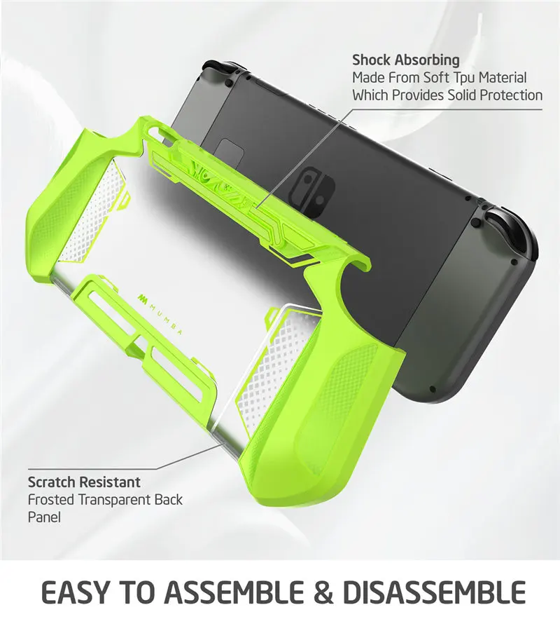 Прикрепляемый чехол для nintendo Switch Mumba Blade Series TPU Grip Cover совместим с консолью nintendo Switch и контроллером Joy-Con
