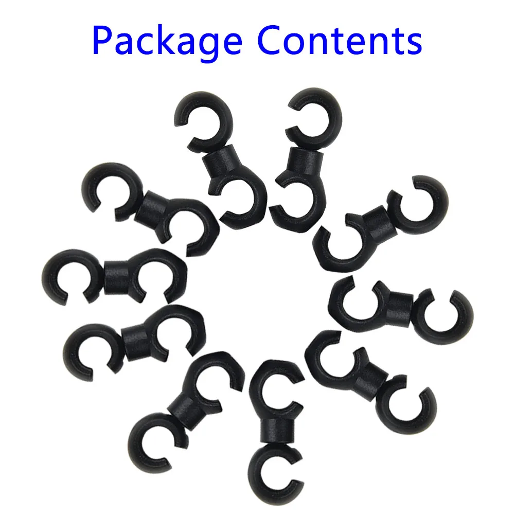 

10pcs S-Shaped Hook Clips Rotating Bicycle Brake Gear Cross Cable Tidy Clip Tool For MTB CityRoad Folding Bike Fixe Gear Bikes